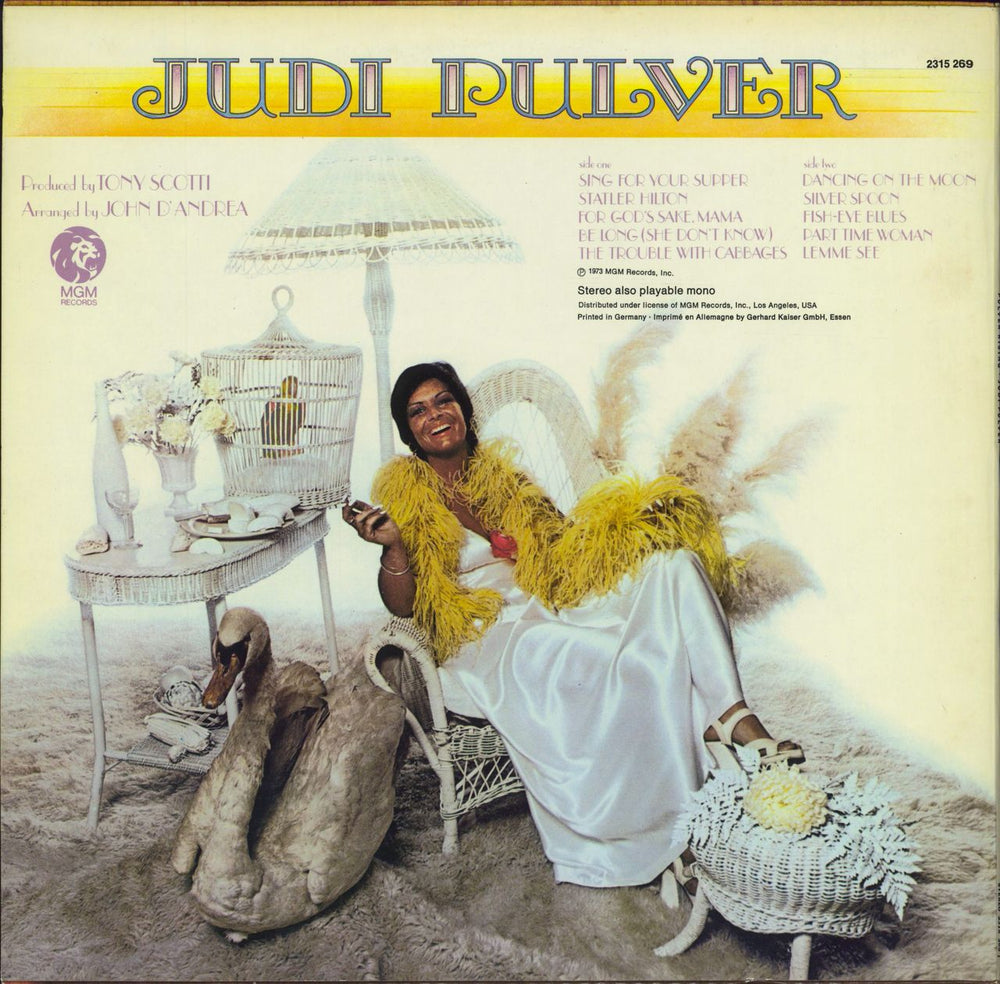 Judi Pulver Pulver Rising + Press Pack German vinyl LP album (LP record)