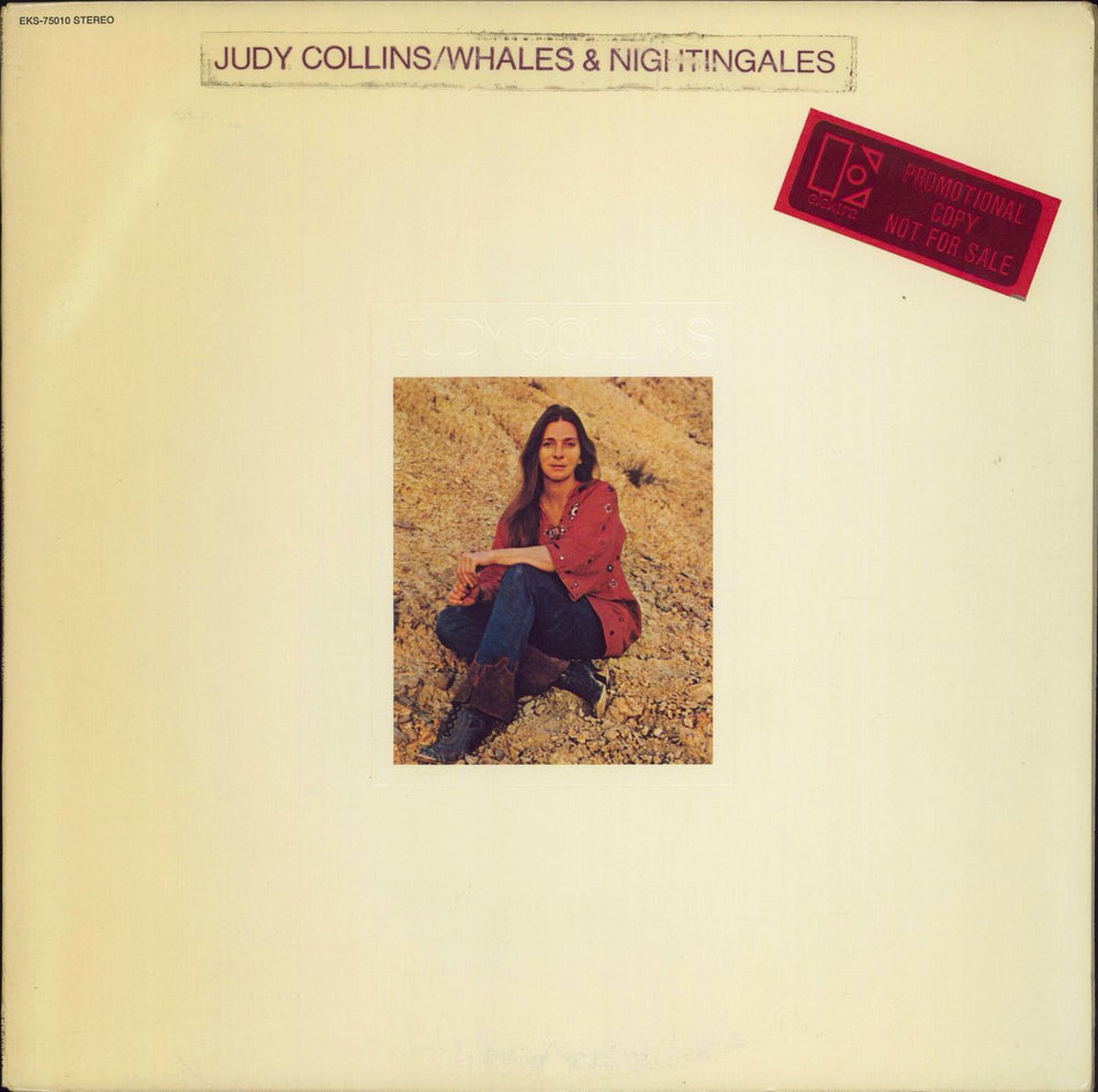 Judy Collins Whales And Nightingales - Promo US vinyl LP album (LP record) EKS-75010