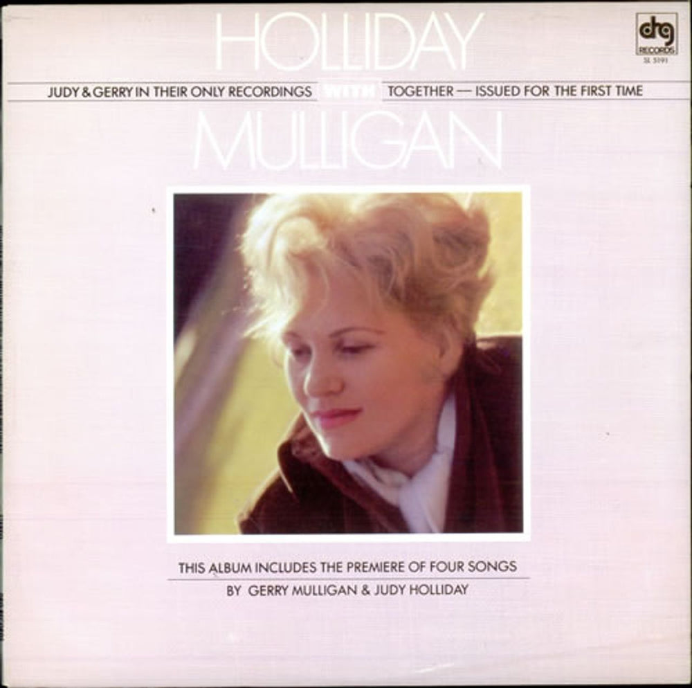 Judy Holliday Holliday With Mulligan US vinyl LP album (LP record) SL5191