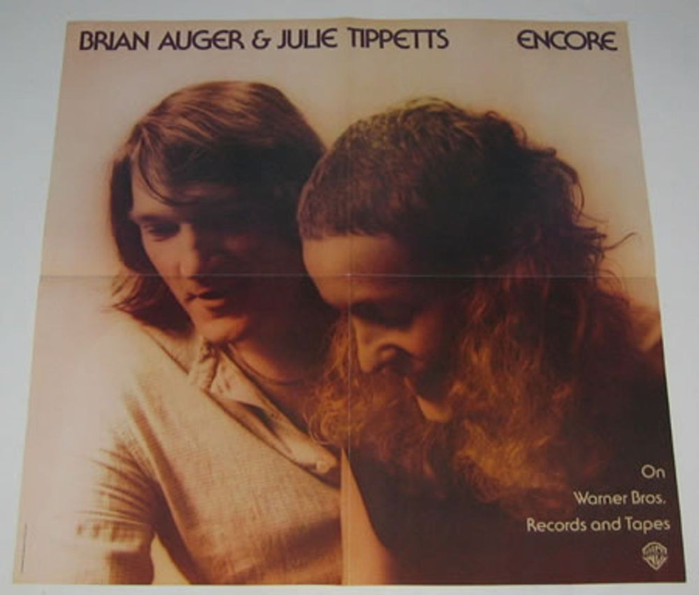 Julie Driscoll & Brian Auger Encore US Promo poster PROMO POSTER