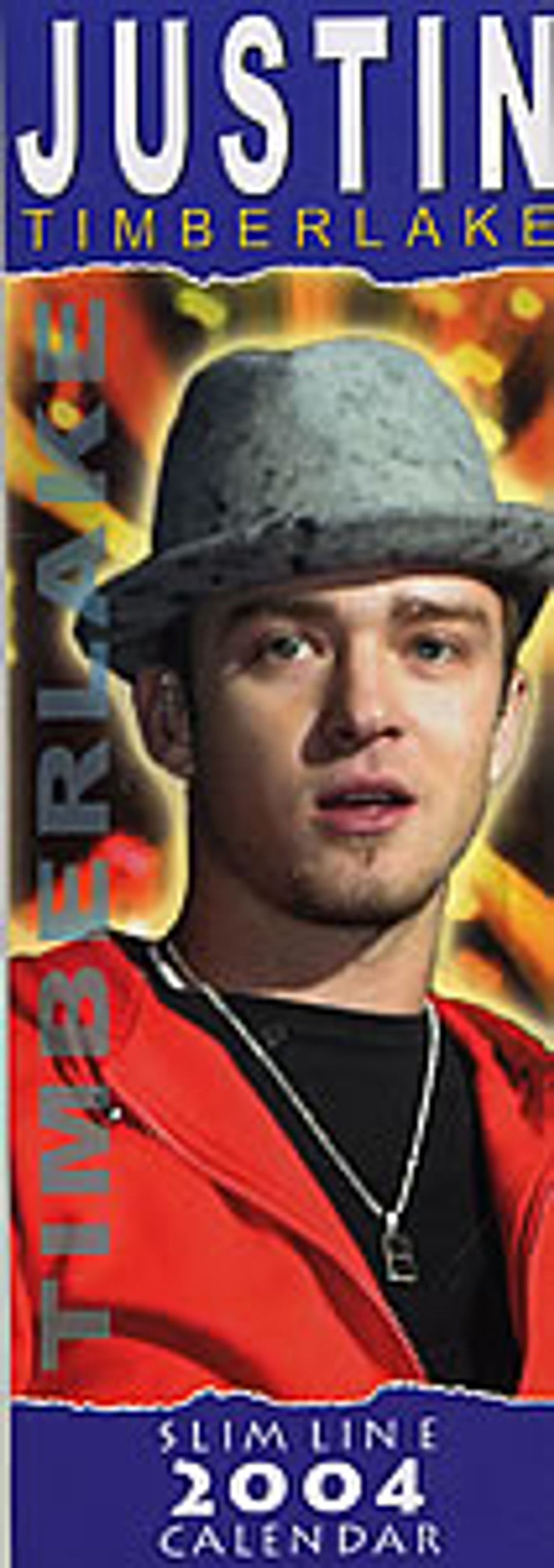 Justin Timberlake Slimline Calendar 2004 UK calendar