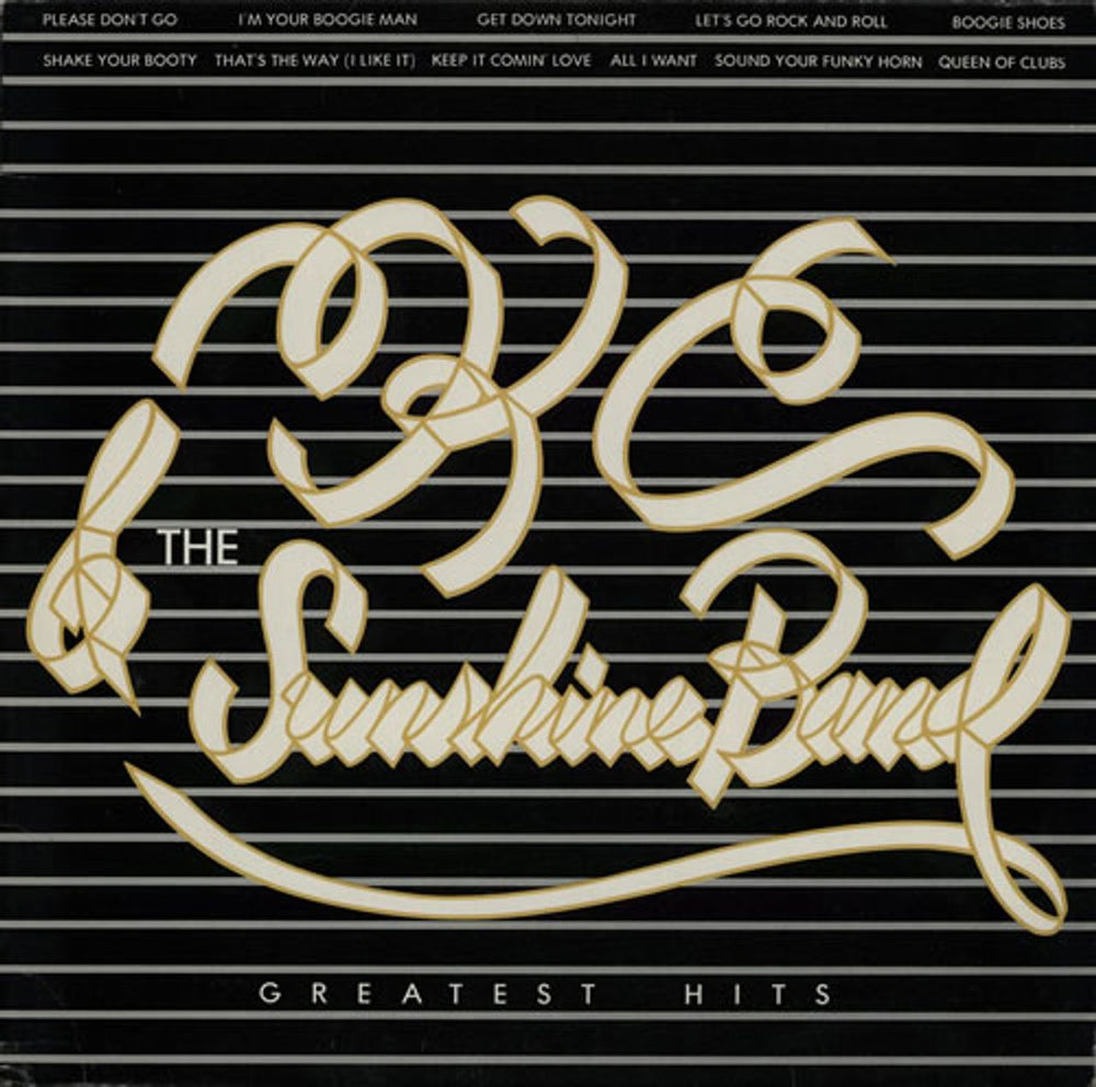 K.C. & The Sunshine Band Greatest Hits UK vinyl LP album (LP record) TKR83385