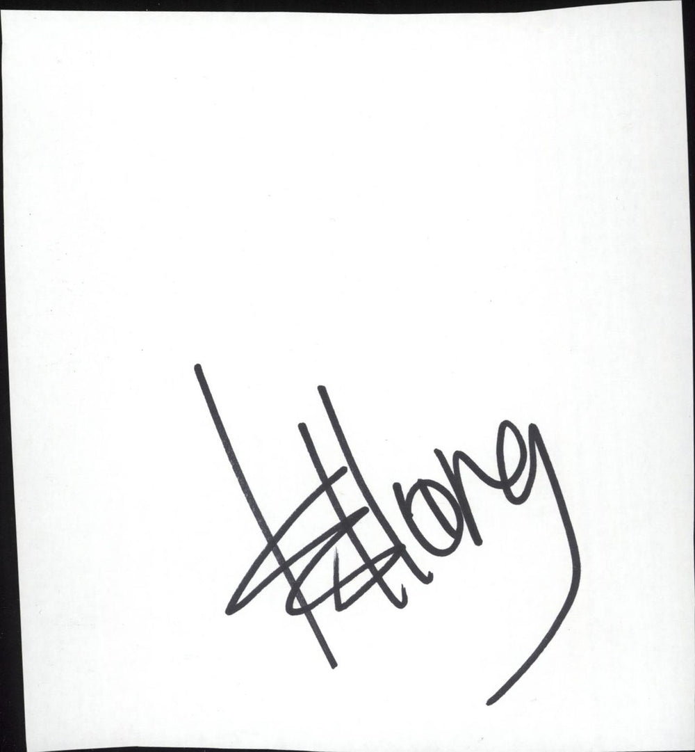 K.D. Lang Autograph UK memorabilia AUTOGRAPH