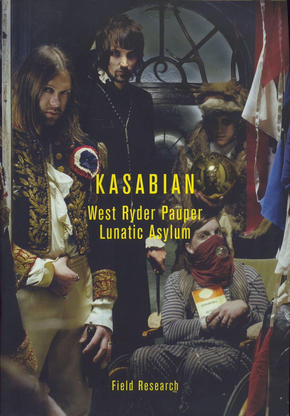 Kasabian West Ryder Pauper Lunatic Asylum Field Research + Ticket UK tour programme TOUR PROGRAMME