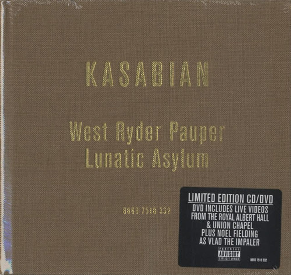 Kasabian West Ryder Pauper Lunatic Asylum - Sealed UK 2-disc CD/DVD set PARADISE58