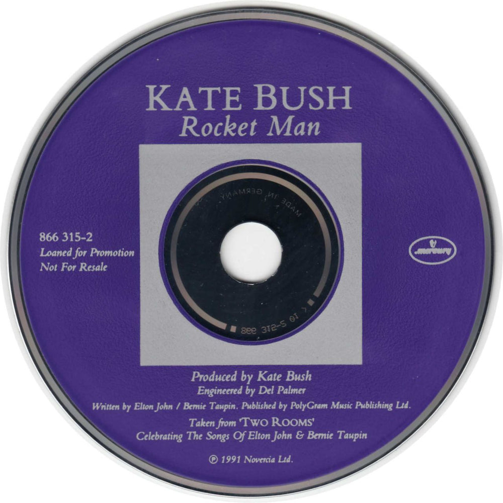 Kate Bush Rocket Man UK Promo CD single (CD5 / 5") 866315-2