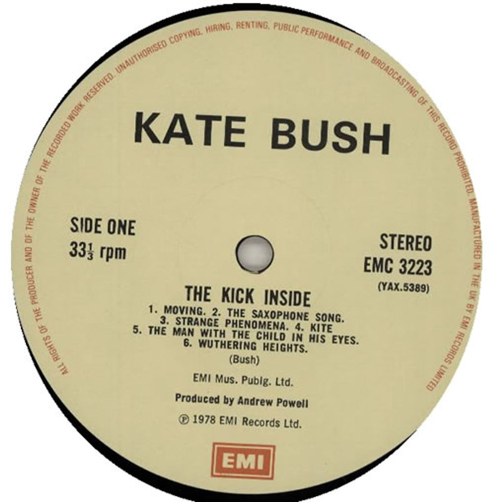 Kate Bush The Kick Inside - Barcoded UK vinyl LP album (LP record) BUSLPTH509752