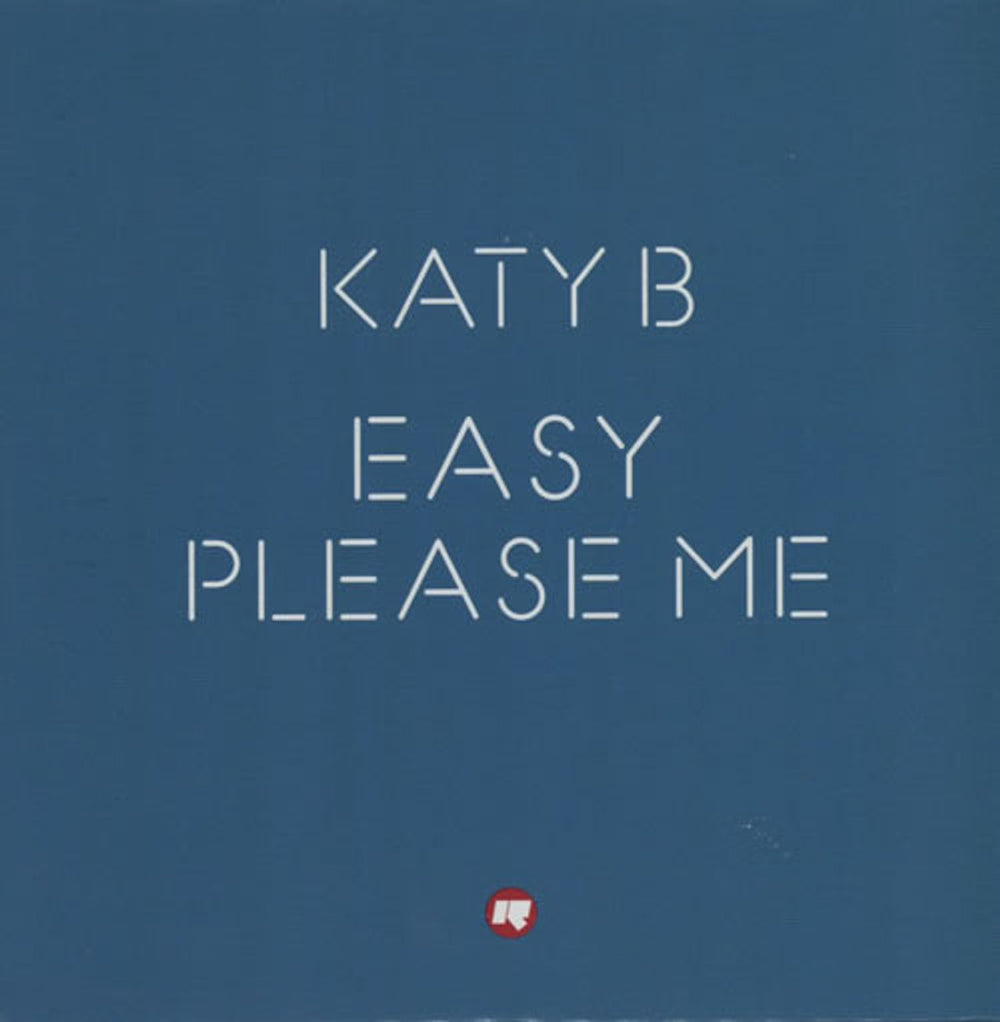 Katy B Easy Please Me UK Promo CD-R acetate CD-R