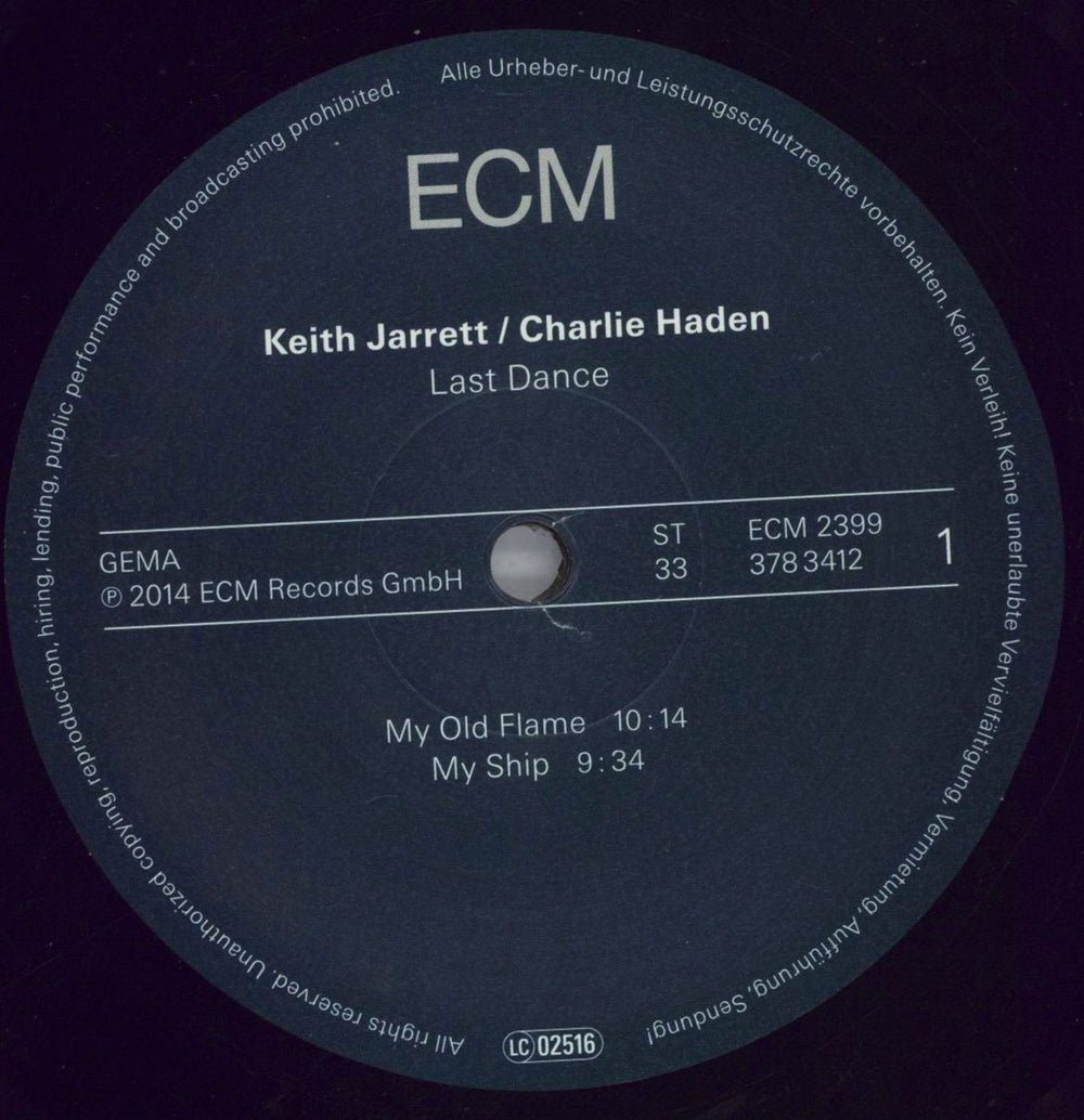 Keith Jarrett Last Dance German 2-LP vinyl record set (Double LP Album) KJR2LLA823633