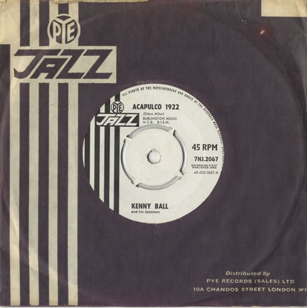 Kenny Ball Acapulco 1922 UK 7" vinyl single (7 inch record / 45) 7NJ.2067