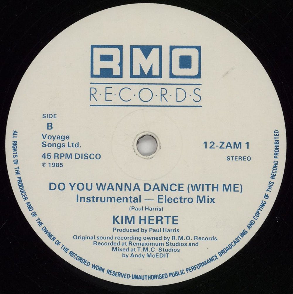 Kim Herte Do You Wanna Dance (With Me) UK 12" vinyl single (12 inch record / Maxi-single)