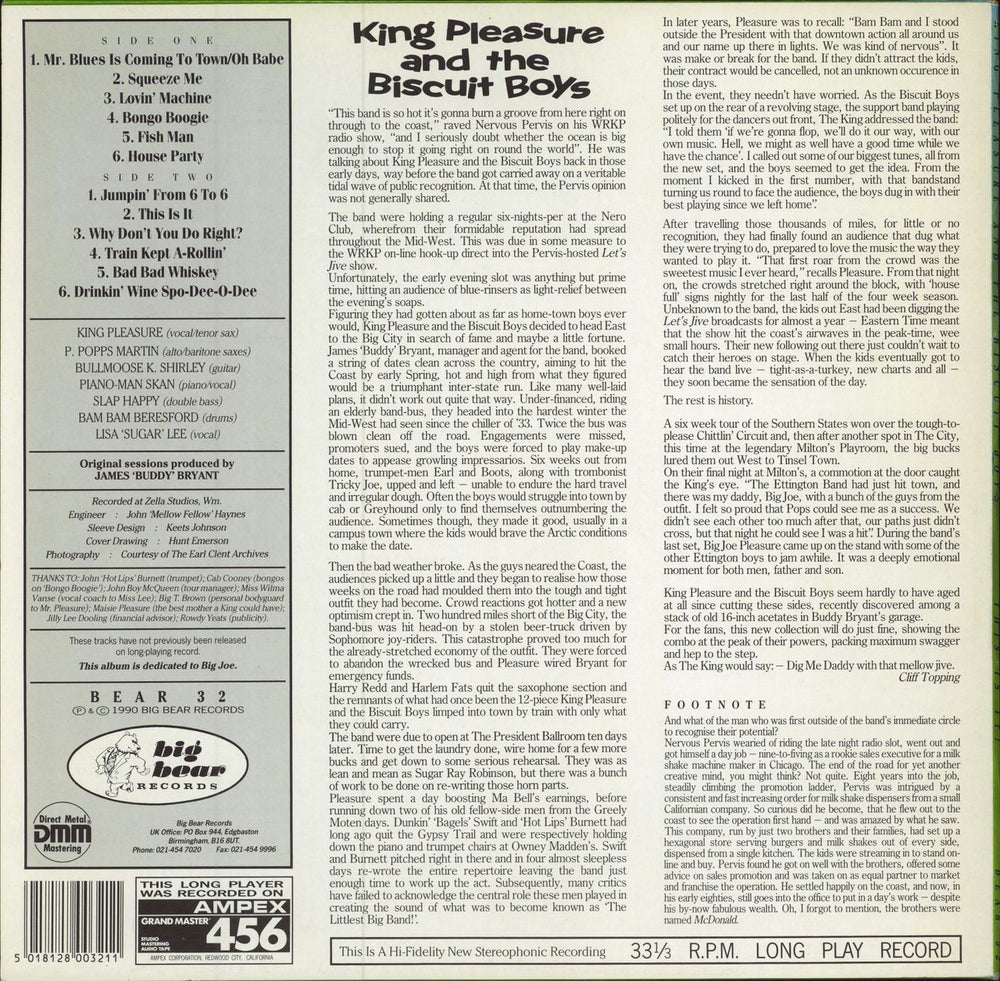 King Pleasure And The Biscuit Boys This Is It! UK vinyl LP album (LP record) 5018128003211