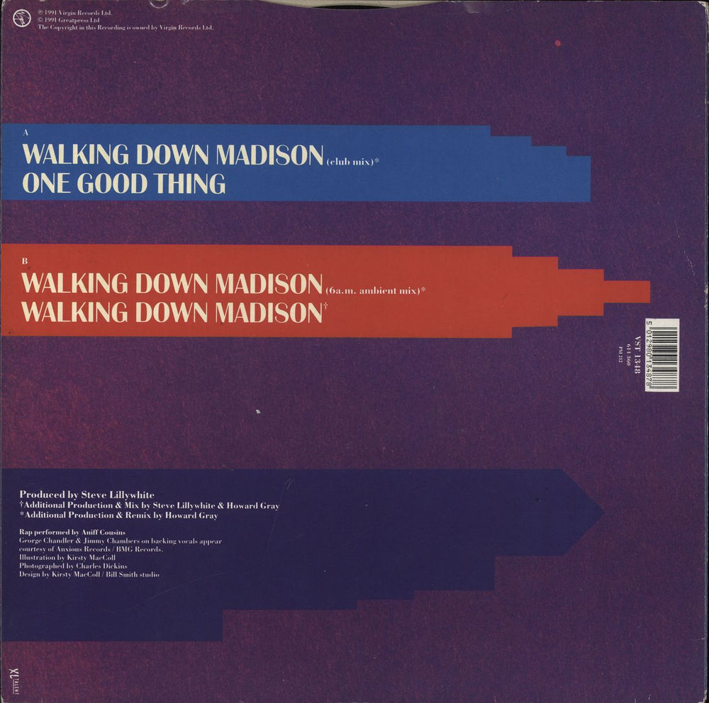 Kirsty MacColl Walking Down Madison UK 12" vinyl single (12 inch record / Maxi-single) 5012980134878