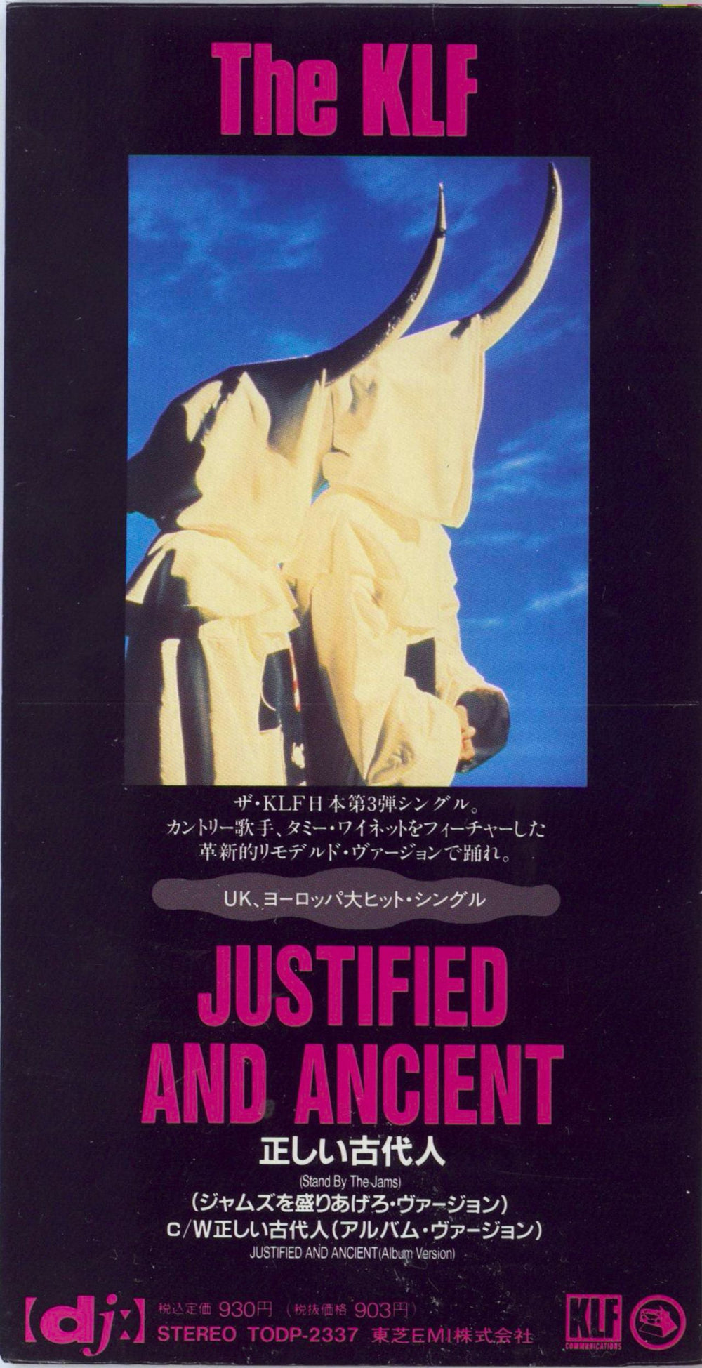 KLF Justified And Ancient Japanese 3" CD single (CD3) TODP-2337