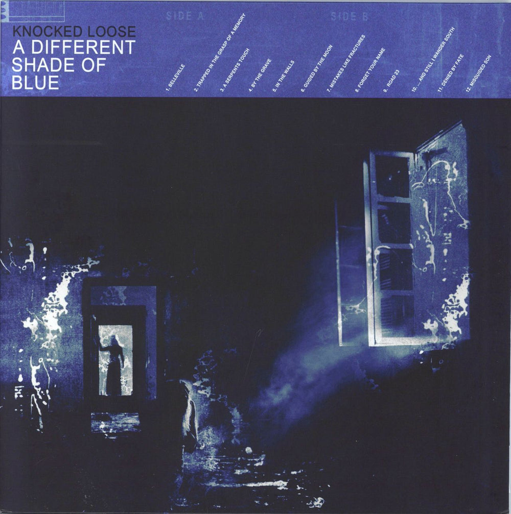 Knocked Loose A Different Shade of Blue - Blue and Black Vinyl UK vinyl LP album (LP record) PNE247