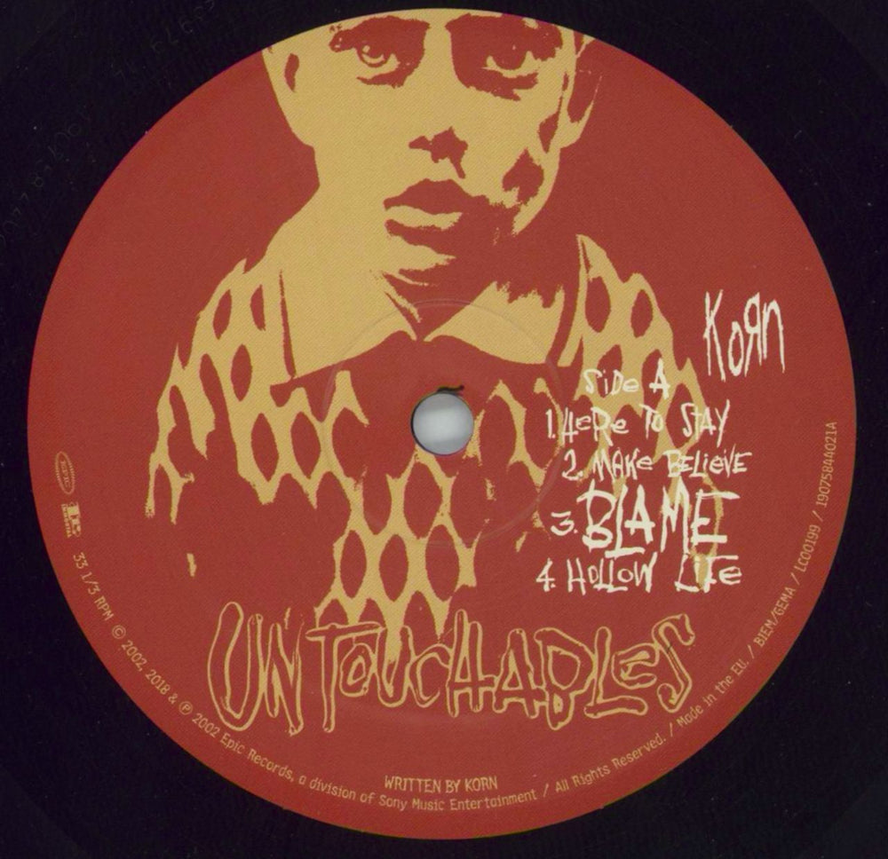 Korn Untouchables UK 2-LP vinyl record set (Double LP Album) KOR2LUN816620