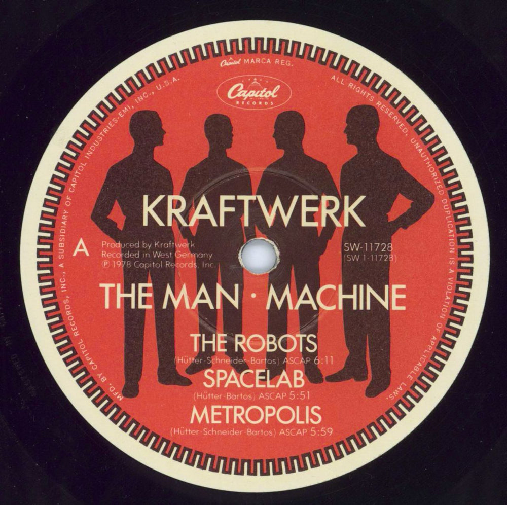 Kraftwerk The Man-Machine US vinyl LP album (LP record) KRALPTH333628