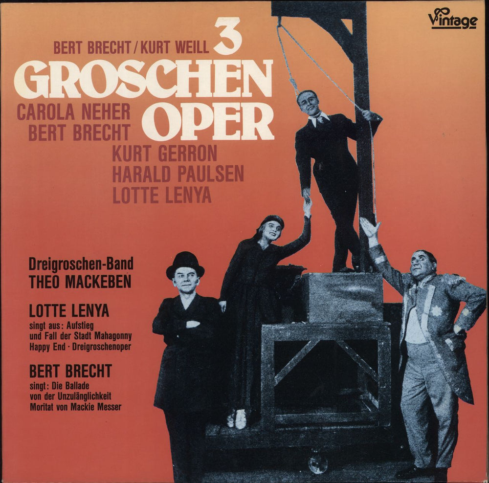 Kurt Weill 3 Groschen Oper German vinyl LP album (LP record) 7850001