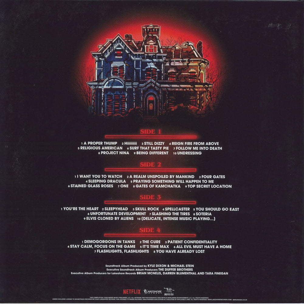 Kyle Dixon & Michael Stein Stranger Things 4 - Volume Two - Smoke Marble UK 2-LP vinyl record set (Double LP Album)