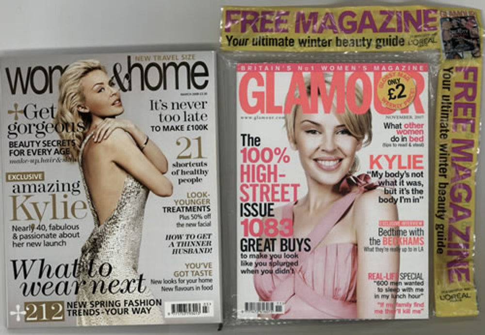 Kylie Minogue Collection of 7 Magazines UK magazine 7 MAGAZINES