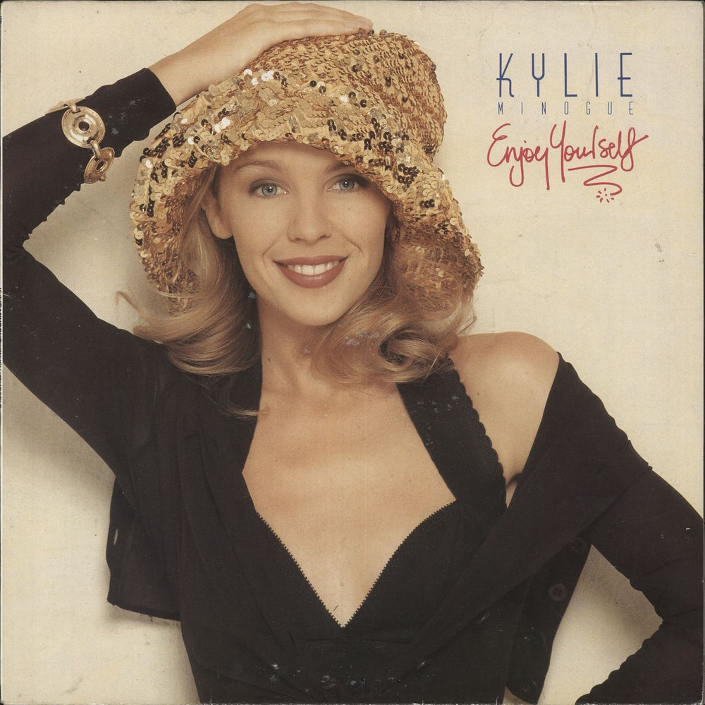 Kylie Minogue Enjoy Yourself UK vinyl LP album (LP record) HF9