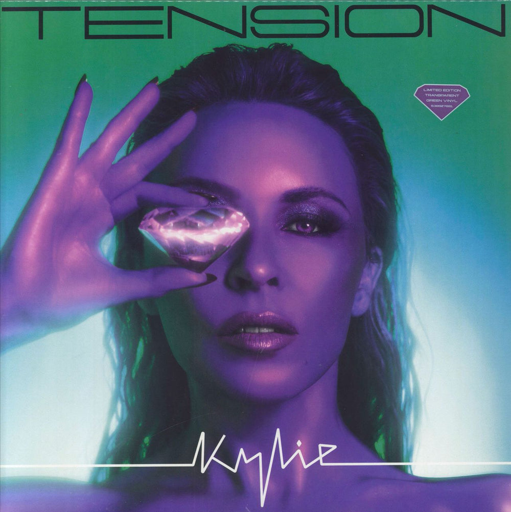 Kylie Minogue Tension: HMV Exclusive - Green Vinyl - Sealed UK vinyl LP album (LP record) 538927891