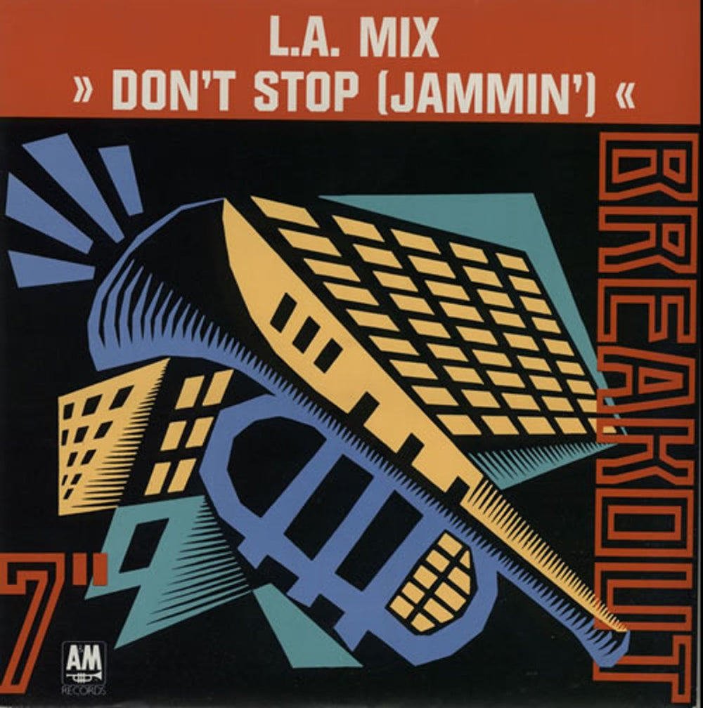 L.A. Mix Don't Stop (Jammin') UK 7" vinyl single (7 inch record / 45) USA615