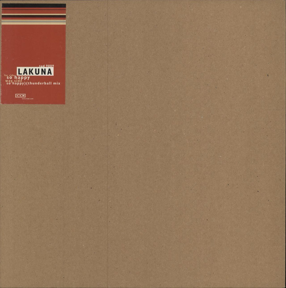 Lakuna So Happy UK 12" vinyl single (12 inch record / Maxi-single) TAD9009