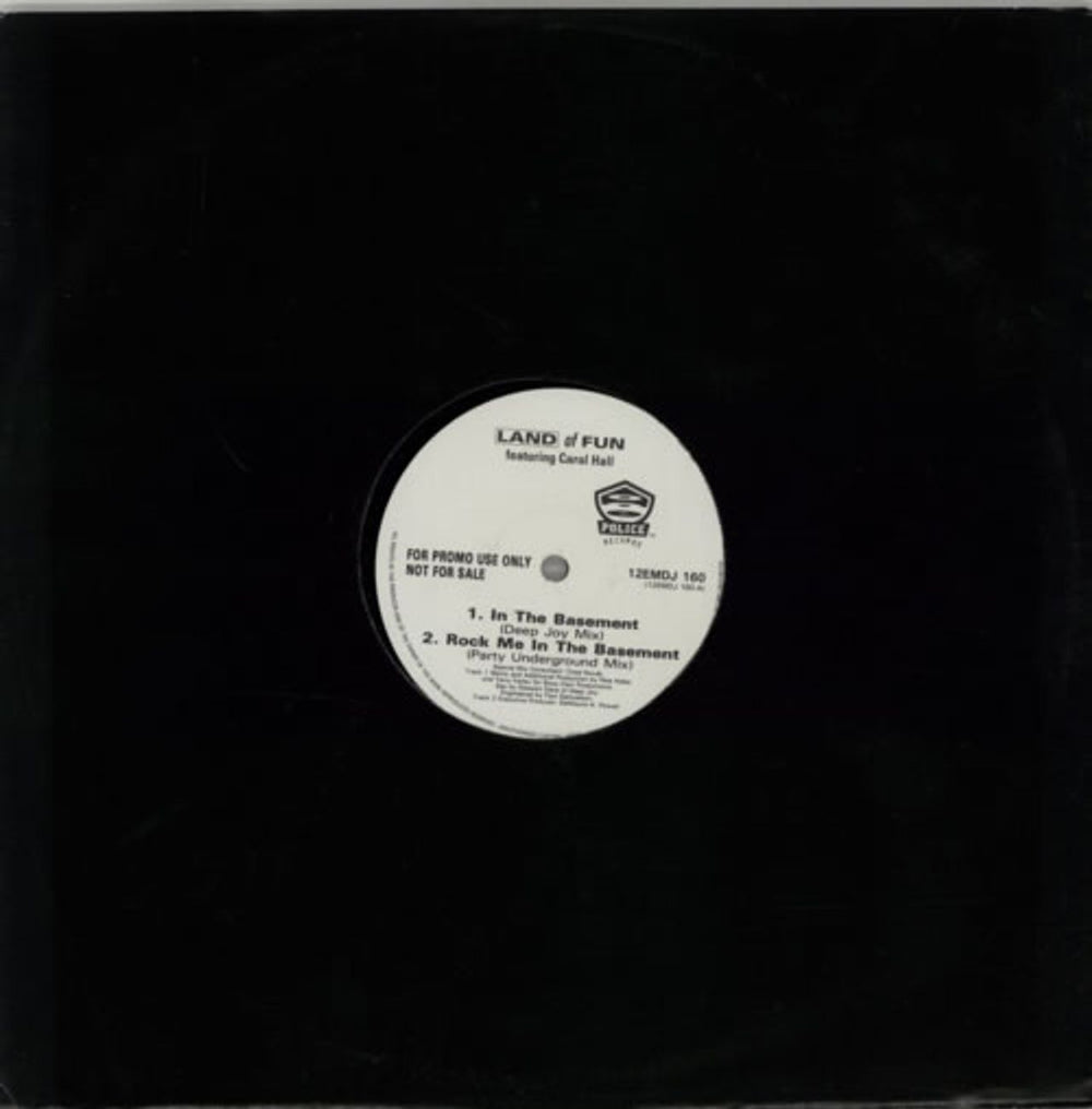 Land Of Fun In The Basement UK Promo 12" vinyl single (12 inch record / Maxi-single) 12EMDJ160