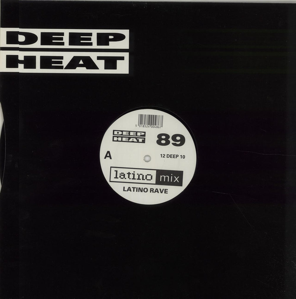 Latino Rave Deep Heat 89 UK 12" vinyl single (12 inch record / Maxi-single) 12DEEP10