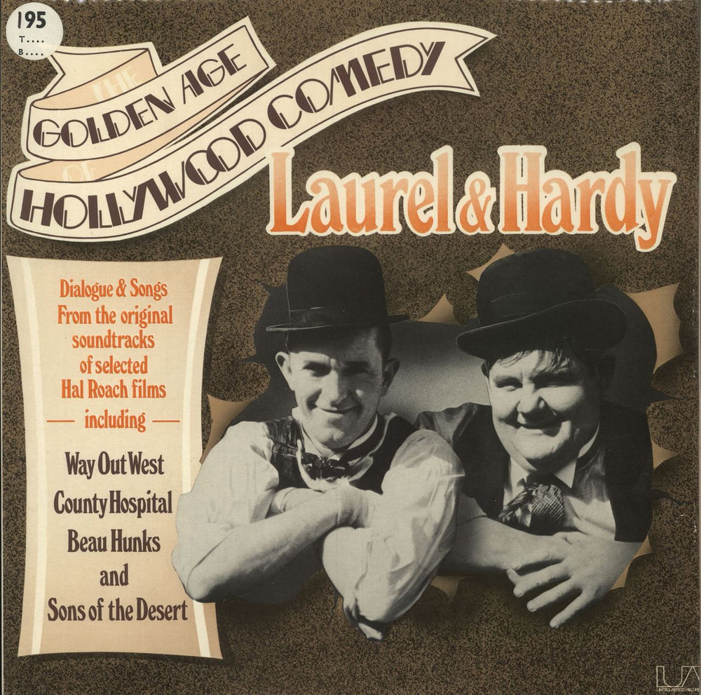 Laurel & Hardy (Comedy) The Golden Age Of Hollywood Comedy UK vinyl LP album (LP record) UAG29676