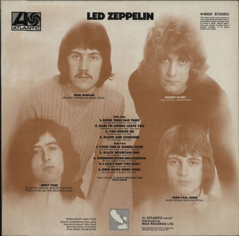 Led Zeppelin Led Zeppelin - 5th UK vinyl LP album (LP record)