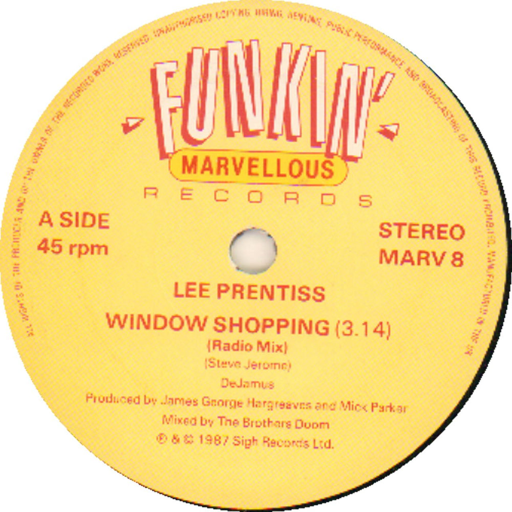 Lee Prentiss Window Shoppin UK 7" vinyl single (7 inch record / 45) MARV8