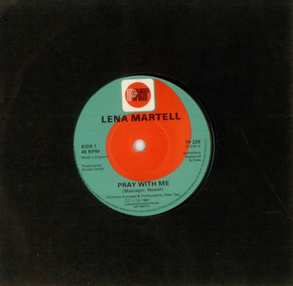 Lena Martell Pray With Me UK 7" vinyl single (7 inch record / 45) 7P225