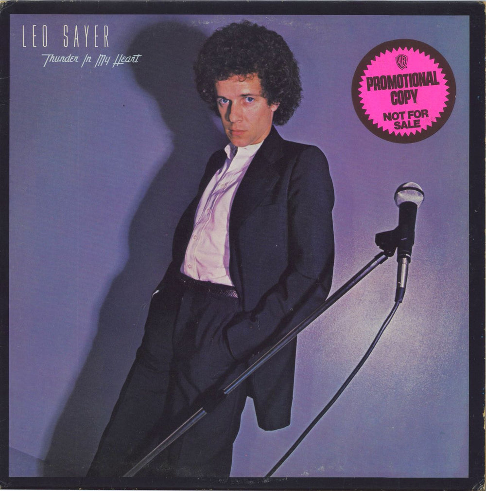 Leo Sayer Thunder In My Heart - Promo stickered US Promo vinyl LP album (LP record) BSK3089