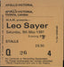 Leo Sayer World Tour + Poster & Ticket Stub UK tour programme LSYTRWO370658