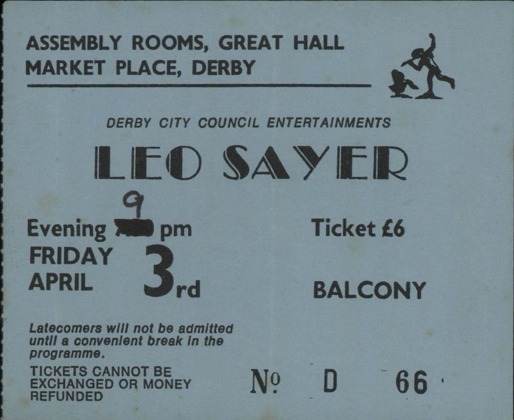 Leo Sayer World Tour + Ticket Stub UK tour programme LSYTRWO679705