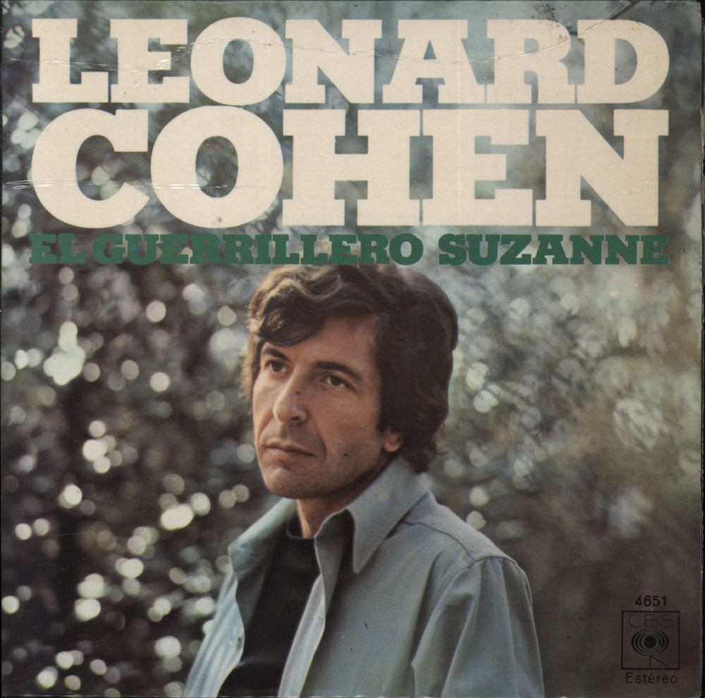 Leonard Cohen El Guerrillero / Suzanne Spanish 7" vinyl single (7 inch record / 45) 4651