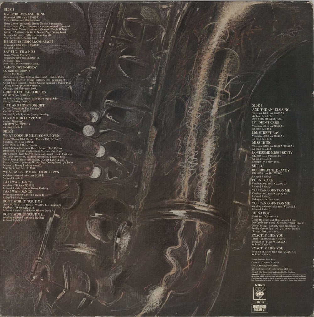 Lester Young Enter The Count UK 2-LP vinyl record set (Double LP Album)