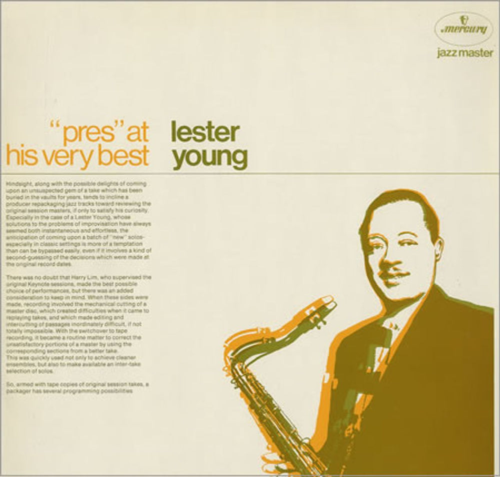 Lester Young Pres At His Very Best Dutch vinyl LP album (LP record) 6336346