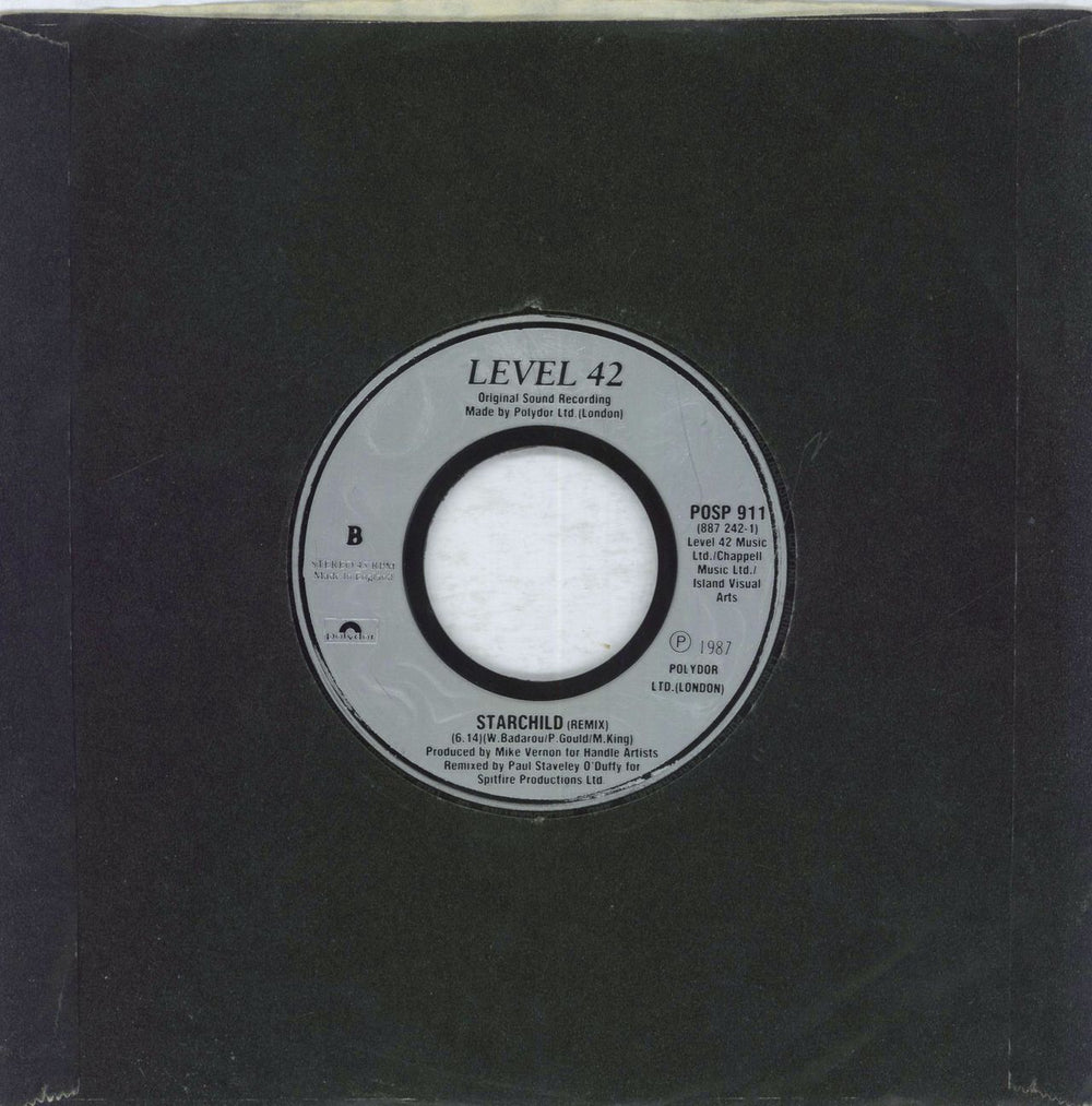 Level 42 Children Say (Remix) - Jukebox UK 7" vinyl single (7 inch record / 45)