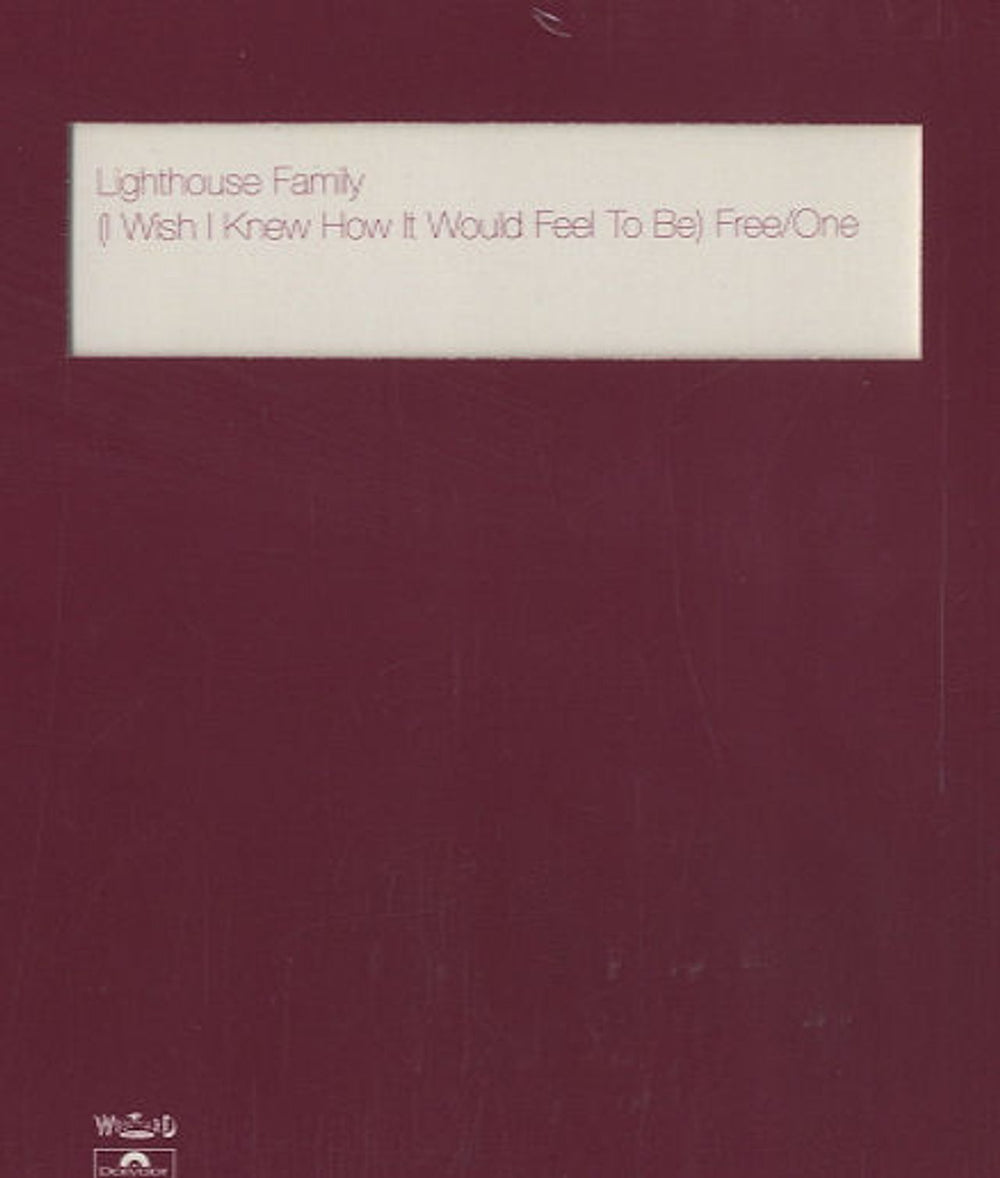 Lighthouse Family I Wish I Knew How It Would Feel To Be Free/One UK Promo CD single (CD5 / 5") LHF1