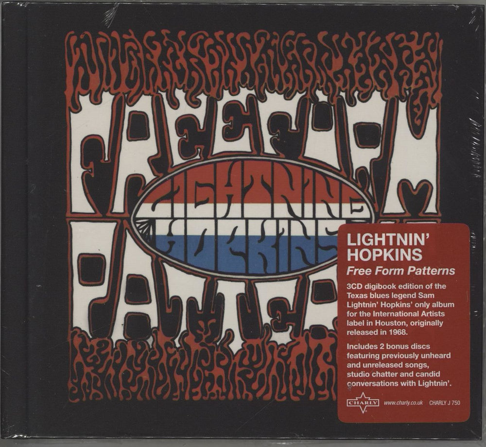 Lightnin' Hopkins Free Form Patterns UK 3-disc CD/DVD Set CHARLYJ750