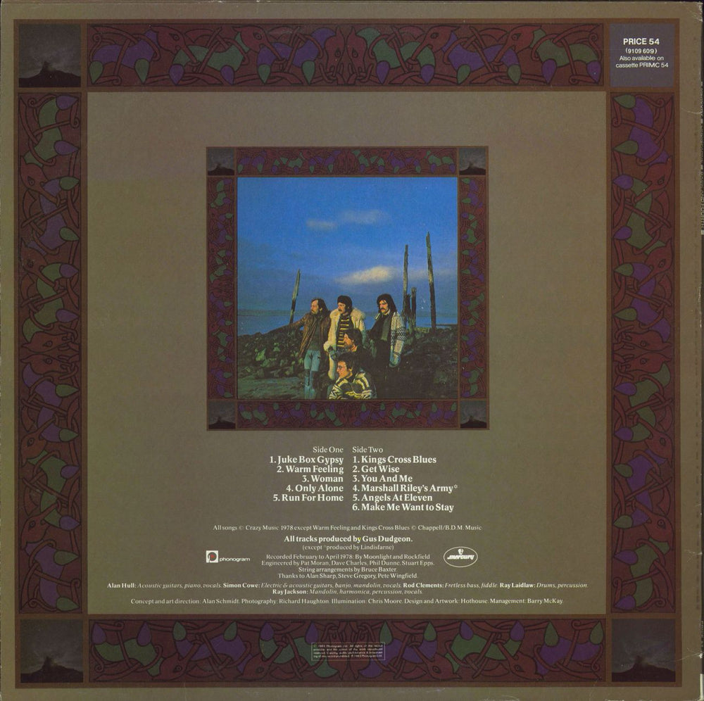 Lindisfarne Back And Fourth UK vinyl LP album (LP record)