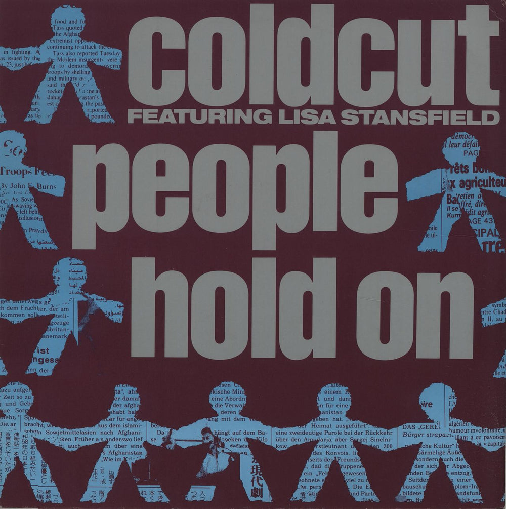 Lisa Stansfield People Hold On - Maroon Sleeve UK 12" vinyl single (12 inch record / Maxi-single) CCUT5T