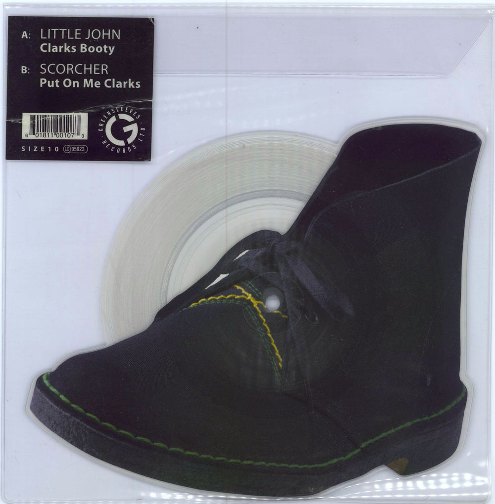 Little John Clarks Booty UK shaped picture disc (picture disc vinyl record) SIZE10
