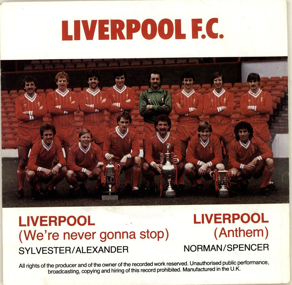 Liverpool FC Liverpool [Anthem] - Red Vinyl - Picture Sleeve UK 7" vinyl single (7 inch record / 45) MEAN102