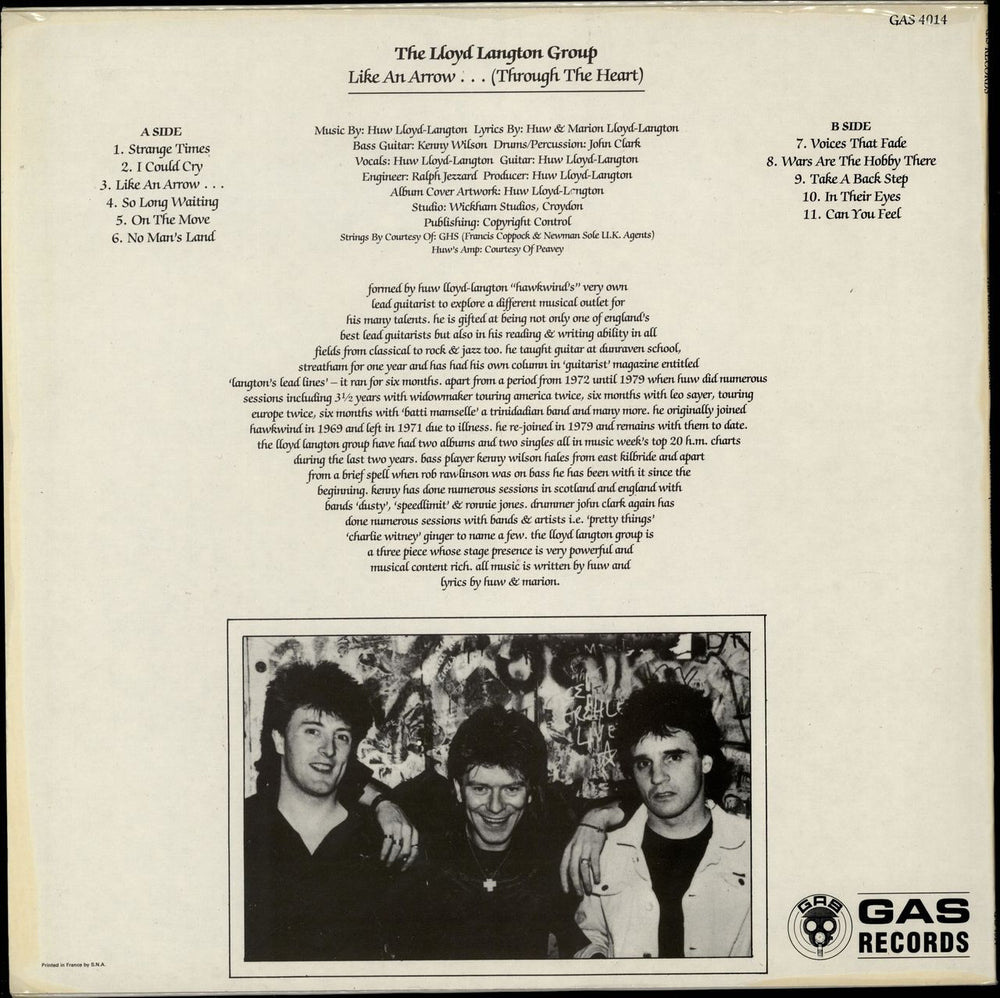 Lloyd Langton Group Like An Arrow... (Through The Heart) UK vinyl LP album (LP record)