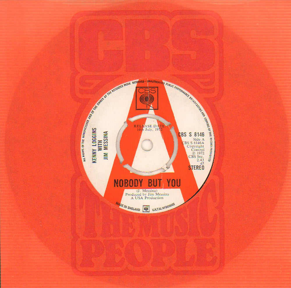 Loggins & Messina Nobody But You - A Label UK Promo 7" vinyl single (7 inch record / 45) CBSS8146