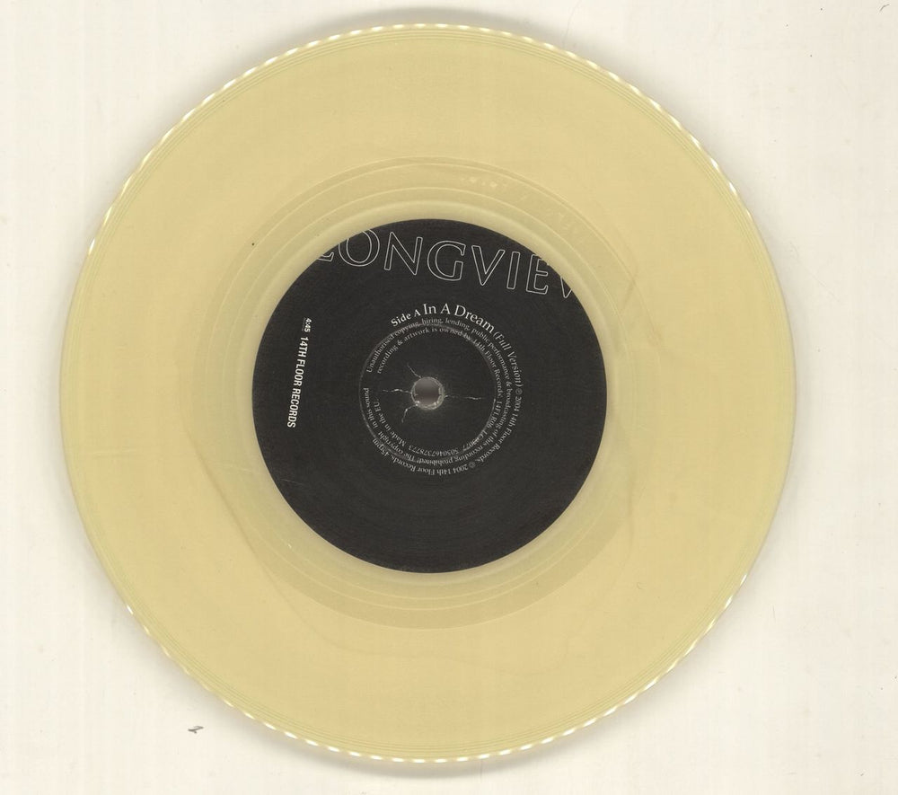 Longview In A Dream - Yellow vinyl - Autographed UK 7" vinyl single (7 inch record / 45) 5050467378773